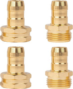 Garden Hose Repair Connector with Clamps, Fit for 3/4" or 5/8" Garden Hose Fitting, 4 Set