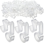 100 Pcs Outdoor Light Clips Hooks for Outdoor String Lights Gutter Clips for Hanging Christmas Village Accessories