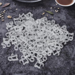 100 Pcs Outdoor Light Clips Hooks for Outdoor String Lights Gutter Clips for Hanging Christmas Village Accessories