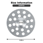 1 Inch Plaster Washers 200 Pcs Plaster Buttons Metal Washers for Screws Plaster Repair Rings Profile Washer for Wall Ceiling Drywall Repair