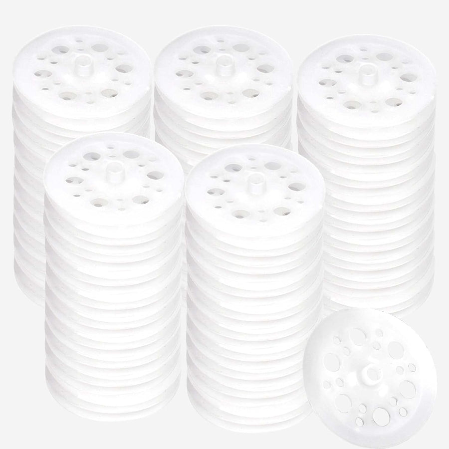 45mm Polypropylene Washers - 100 Pcs Load Spreading Foam Board Washers