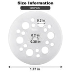 45mm Polypropylene Washers - 100 Pcs Load Spreading Foam Board Washers
