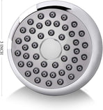 High Pressure Shower Head 3 Inches Anti-clog Anti-leak Fixed Showerhead Chrome with Adjustable Swivel Brass Ball Joint for Relaxing and Comfortable Shower Experience