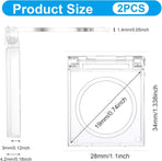 2 PCS Self-Adhesive Light Switch Cover Diamond Art Accessories, Power Pad Button Cover Clear Touch Push Start Switch Covers Protector for Light Pad, Table, Lightbox for Tracing, Lights Board