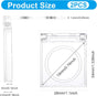 2 PCS Self-Adhesive Light Switch Cover Diamond Art Accessories, Power Pad Button Cover Clear Touch Push Start Switch Covers Protector for Light Pad, Table, Lightbox for Tracing, Lights Board
