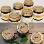 2" Brown Label Stickers for Jars and Lids, Kraft Sticker Labels for Pantry, Mason Jars, Canning, Bottles, 6 Different Drawn Wreath Designs, Kraft Paper/ 500pcs
