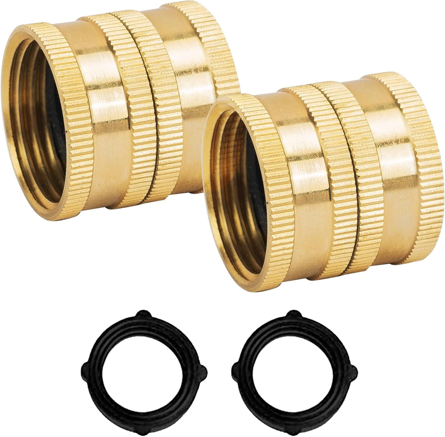 Garden Hose Adapter + Garden Hose End Caps
