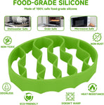 Silicone Roasting Rack, Silicone Cooker Rack Kitchen Cooking Accessories for Baking Cooking Steaming Cooling (Green)