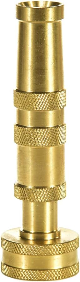 Heavy-Duty Brass Hose Nozzle, Adjustable Twist Hose Nozzle, Jet Sweeper Nozzle, Garden Sprayer