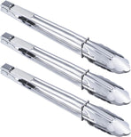 Stainless Steel Serving Tongs Grilling Tongs for Cooking Camping Barbecue (12-Inch 3 Pieces)