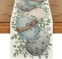 Eucalyptus Egg Easter Table Runner, Spring Kitchen Dining Table Decor for Indoor Outdoor Home Party Decor 13x72 Inch