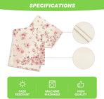 Floral Cherry Blossoms Branches Summer Table Runner, Seasonal Spring Kitchen Dining Table Decoration for Home Party Decor 13x72 Inch