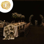 Gold Napkin Rings - 6 PCS l Napkin Rings(Twisted Wire) Napkin Holders Buckles for Family Dinner, Wedding, Party,Table Decorations
