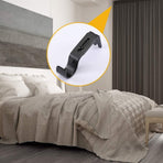 Heavy Duty Adjustable Curtain Rod Brackets and Holders - For 1 1/8 Inch & 1 1/4 Inch Rod, 2 PCS Black