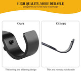 Heavy Duty Adjustable Curtain Rod Brackets and Holders - For 1 1/8 Inch & 1 1/4 Inch Rod, 2 PCS Black - Close-Up Angle