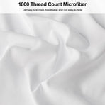 King Pillow Cases 2 Pack,1800 Thread Count Embroidered Soft Brushed Microfiber Pillowcases,White