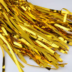 2 Pack Gold Foil Fringe Curtain Metallic Foil Curtain for Wedding Birthday Party Photo Backdrop Wedding Event Decor