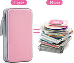 DVD Case, 96 Capacity CD Case Portable CD Holder Storage Hard Plastic DVD Wallet Holder Organizer for Car