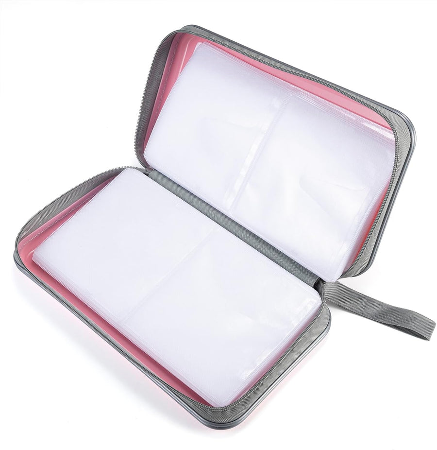 DVD Case, 96 Capacity CD Case Portable CD Holder Storage Hard Plastic DVD Wallet Holder Organizer for Car