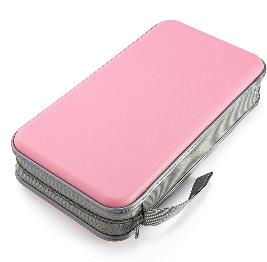 DVD Case, 96 Capacity CD Case Portable CD Holder Storage Hard Plastic DVD Wallet Holder Organizer for Car