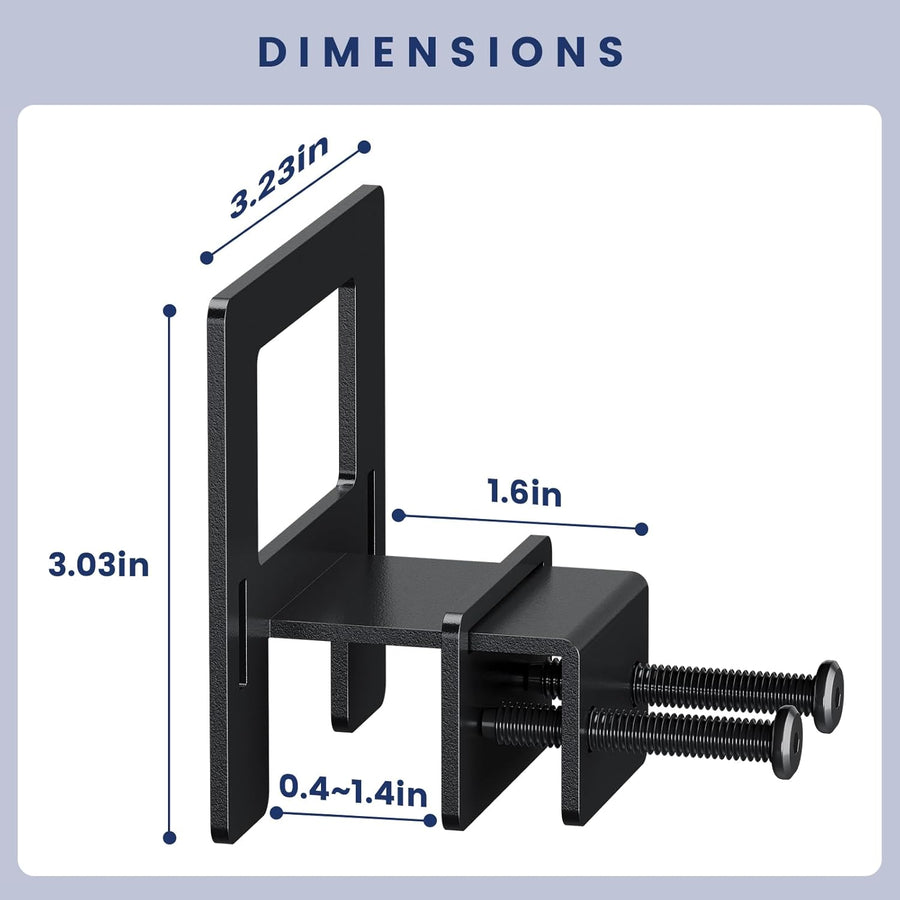 Non Slip Mattress Gaskets for Metal Bed Frame, Mattress Holder in Place Gripper, Adjustable Mattress Retainer Bar, Keep Mattress from Sliding Gripper, 4 PCS, Black