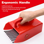 1/2/4 Pack Berry Picker, with Metallic Comb and Ergonomic Handle for Easier Berry Picking