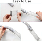 24 PCS Lint Traps  Stainless Steel Washing Machine Lint Snare Traps, Washer Hose Lint Traps with 24 PCS Cable Ties, Laundry Mesh Washer Sink Drain Hose Screen Filter