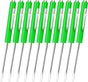 10 Pieces Pocket Screwdriver Mini Tops and Pocket Clips Magnetic Slotted Small Screw Driver with a Single Blade Head for Mechanical, Electrician(Green)