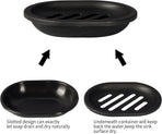 Soap Dish for Shower, 2pcs Soap Dishes Soap Savers for Bar Soap, Soap Bar Holder Shower with Drip Tray, Plastic Soap Holders with Drain for Kitchen Sink, Easy to Clean, Keeps The Soap Dry