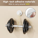 White Adhesive Wall Hook for Coat and Towel: Extra Sticky 12 LB (Max), Stainless Coat Rack Door Holder Hanger, Heavy Duty
