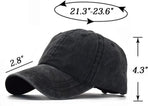 Ponytail Baseball Hat Distressed Retro Washed Womens Twill