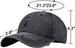 Ponytail Baseball Hat Distressed Retro Washed Womens Twill