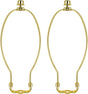 2 Pcs 10Inch Lamp Shade Harp Holders Detachable Heavy Duty DIY Lighting Accessories for Floor Lamps and Table Finials (Polished Brass)