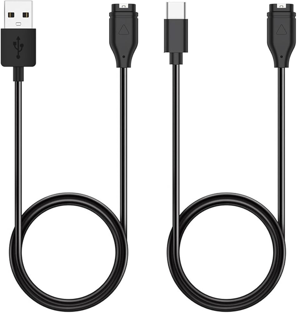Charger for Garmin Watch - Vivoactive 6 5 4, Fenix 8 7X 6, Venu 3s 3 2 X1, Forerunner 165 265 965, Instinct 3 2 E, Approach S70 S62 S50 S44, Epix Pro 2, Quatix, Tactix 8 7, Enduro (USB-A&C)