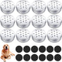 12 Pack Dog Scent Work Tins, Dog Scent Training Box, Pet Nose Metal Container with 12 Magnetic Dots, Smell Training Kit Smell Canisters Aluminum Cans for Pet(Cute)