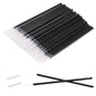 100pcs Eyeliner Brush, Disposable Pointed Makeup Applicators, Black Eyelash Serum Brushes & Eyeshadow Applicators for Professional Makeup, Precise Eye Makeup, Beauty Salon Tools