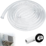 3Ft Portable Air Conditioner Drain Hose, 3/5 Inch Leakproof AC Drain Hose Kit, Universal AC Drain Hose Drain Pipe Replacement with Hose Connector and Clamp, Window Air Conditioner Unit Parts