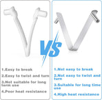 9Pcs Pool Brush Clip V-Shaped Clip, Innovative Pool Hooks for Poles Double Pin Spring Button Clip for Stainless Steel Clips, Applies to Pool Swimming Pools & Accessories Tools Pool Pole Clips
