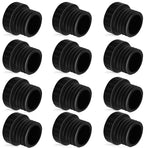 12Pcs Light Socket Covers, Safety Cap Plugs for String Lights, Protective Caps for Recessed/Standard Sockets (Black)