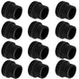 12Pcs Light Socket Covers, Safety Cap Plugs for String Lights, Protective Caps for Recessed/Standard Sockets (Black)