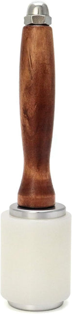8inch Leather Carving Hammer, DIY Leathercraft Mallet with Nylon Straight Head Wood Handle, Sew Leather Cowhide Tool Kit