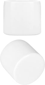 PVC Pipe End Cap Fitting, 20 Pack 1/2" Furniture Grade SCH40 Pipe Plug Socket Fitting, External End Cap, White