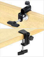 Universal Desk C-Clamp with 1/2" Thread Hole, 4 Pack Adjustable Metal Mounting Table Clamp, Desk Light Clamp Mount Holder for Swing Arm Magnifying Desk Lamp Microphone Camera