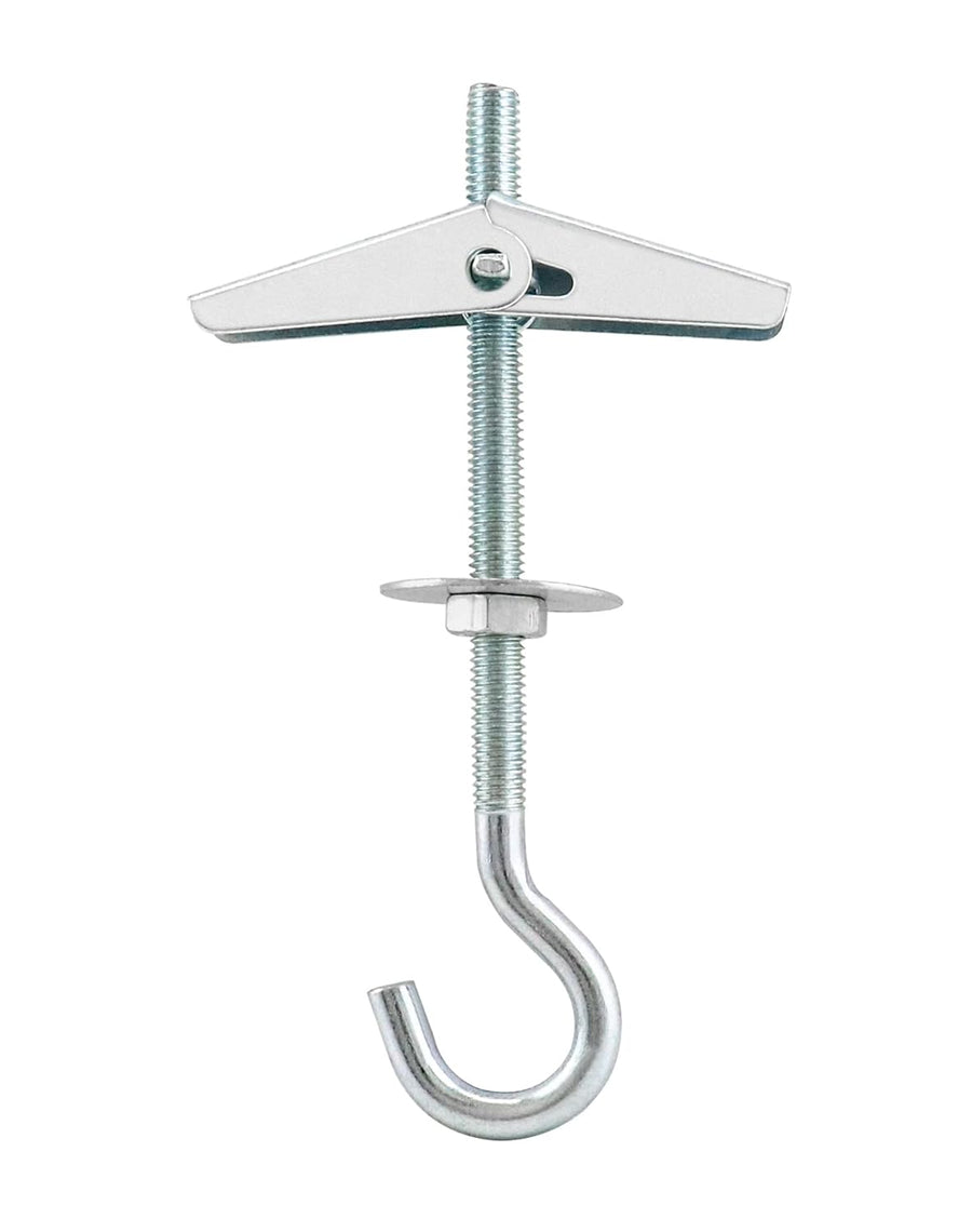 Ceiling Hooks, 12 Packs 3-9/16" Spring Toggle Wing Bolts Wall Fixing Heavy Duty Pothook for Hanging Plants, Swag Hooks Plant Hooks Toggle Hooks