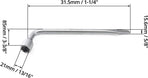 Car Spare Tire Lug Wrench for Jack, 13/16" High Carbon Steel L-shaped Tire Replacement Tool L Type Strong Hexagon Slotted End Socket Wrench