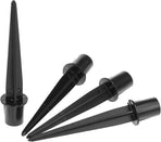 Metal Stakes Solar Lights Replacement Spike, 8 Pack Reinforced Ground Stakes, Replacement Nails for Garden Lights Landscape Pathway Patio Lamps Pole, 0.78x5.36 inches Outdoor Ground Stake