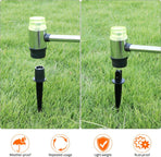 Metal Stakes Solar Lights Replacement Spike, 8 Pack Reinforced Ground Stakes, Replacement Nails for Garden Lights Landscape Pathway Patio Lamps Pole, 0.78x5.36 inches Outdoor Ground Stake