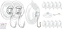 2 Pcs Large Suction Cup Hooks 12 Pcs Small Suction Cup with Metal Hooks