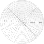 10" Round Center Finder Compass with Clear Acrylic for Precise Circle Marking on Irregular Surfaces, Crafting, Woodworking, and Carpentry Tool