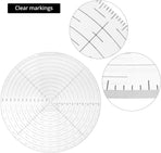 10" Round Center Finder Compass with Clear Acrylic for Precise Circle Marking on Irregular Surfaces, Crafting, Woodworking, and Carpentry Tool